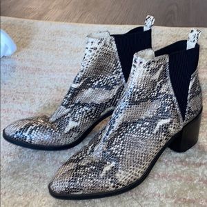 Nine West snake booties